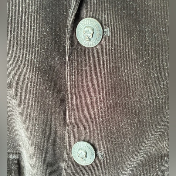 Affliction Black Corduroy Blazer Jacket - Picture 4 of 5